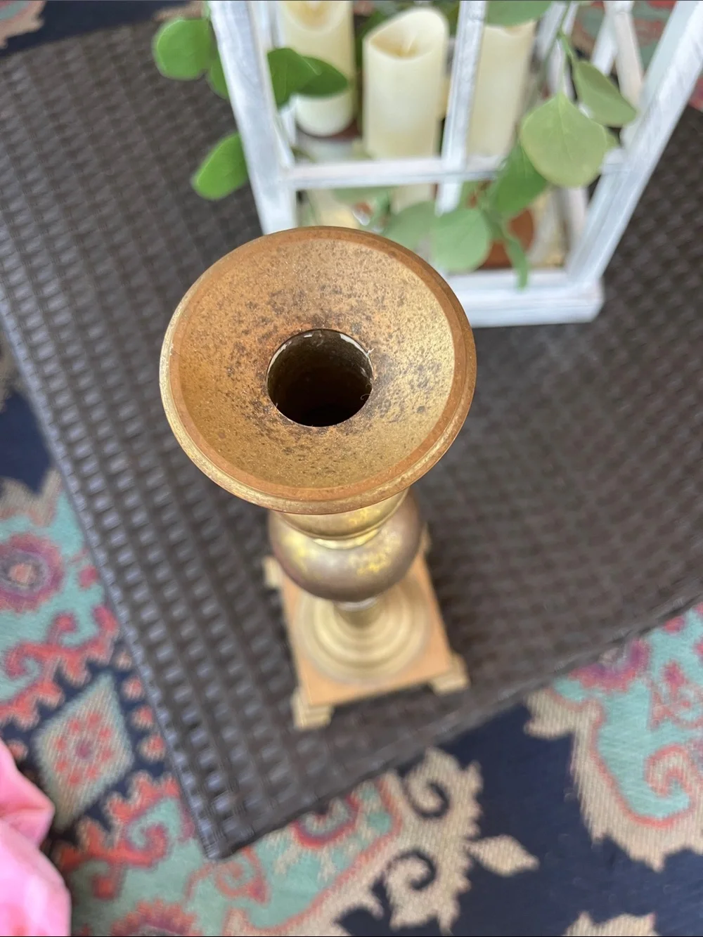 Antique-Style brass Decorative Candlestick